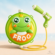 Frog style image for Curvee Nova Kids Cartoon Backpack Water Gun