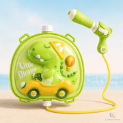 Green Dinosaur style image for Curvee Nova Kids Cartoon Backpack Water Gun